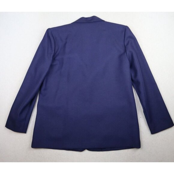 VINTAGE WOMEN'S BLUE POLYESTER PANT SUIT - SIZE PS - Picture 9 of 16